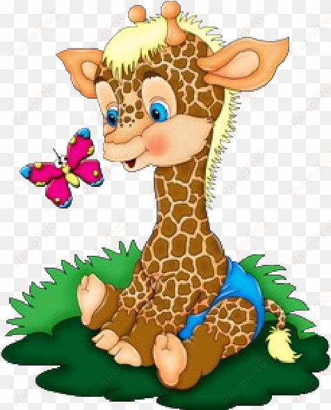 giraffe clipart baby animal - cartoon baby giraffe art