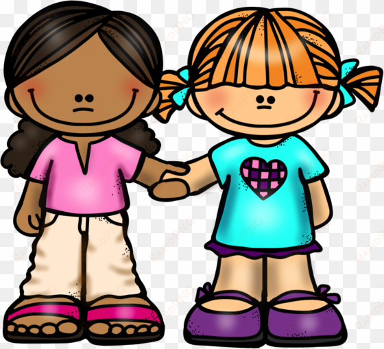 girl friends holding hands - friends holding hands clipart