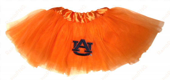 girls orange tutu with au embroidered patch - infant