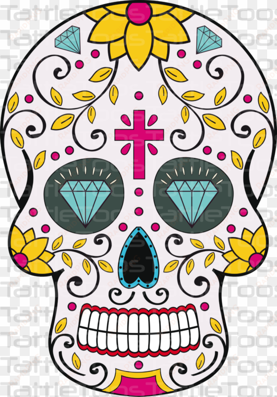 girly vector sugar skull