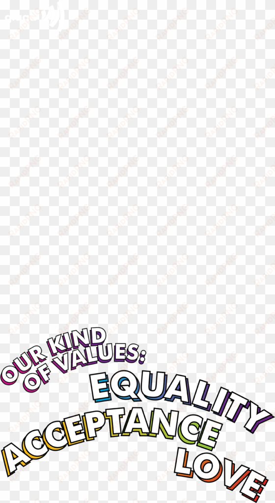 glaad launched a snapchat filter at the 2016 values - calligraphy