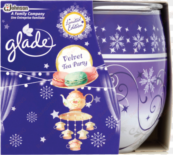 glade velvet tea party - glade velvet tea party scented candle 120 g