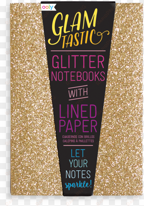 glamtastic glitter notebooks - glamtastic notepads and notebooks by ooly - glamtastic