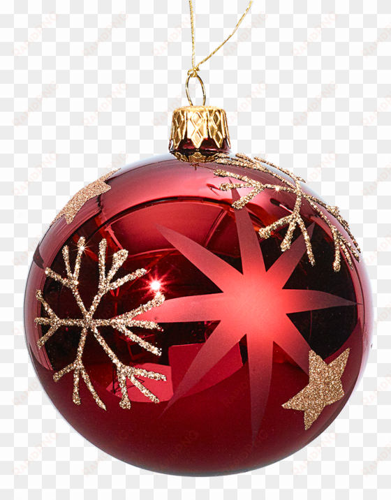 glass bauble red with golden stars and flakes, 8cm - rothenburg ob der tauber