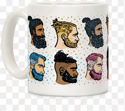 glitter beards, braids and man buns coffee mug - 15 oz. in n out burger ceramic coffee mug