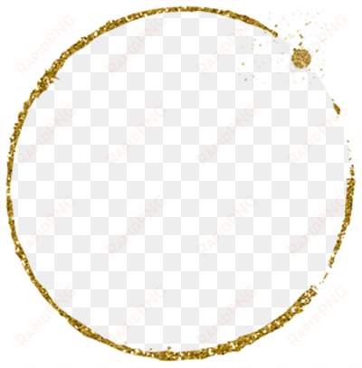 glitter clipart gold circle - gold glitter frame png