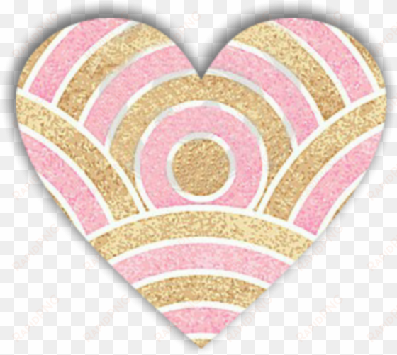 glitter heart love decoration scrapbooking overlay - sfondo oro e rosa