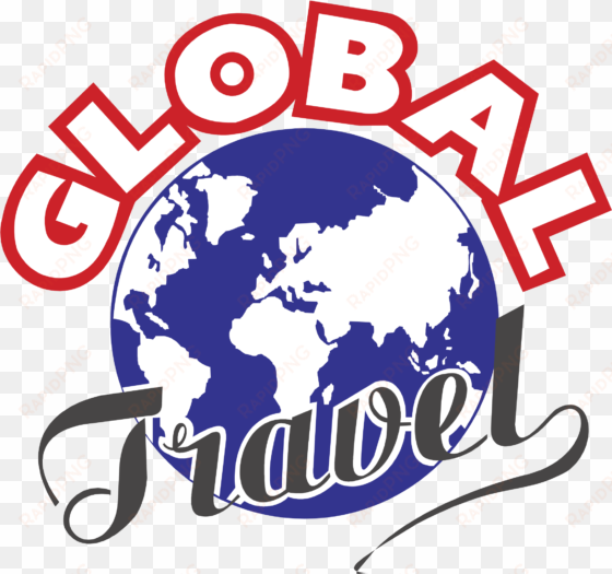 global travel logo png transparent - black white and gray tapestry