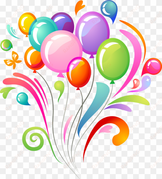 globos fiesta png - birthday png