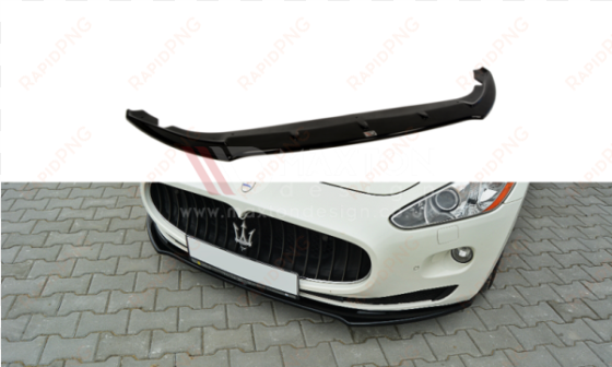 gloss black front splitter maserati granturismo 2007-2011 - maserati granturismo front splitter