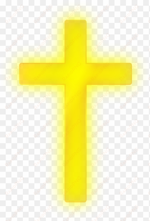 glowing cross transparent background