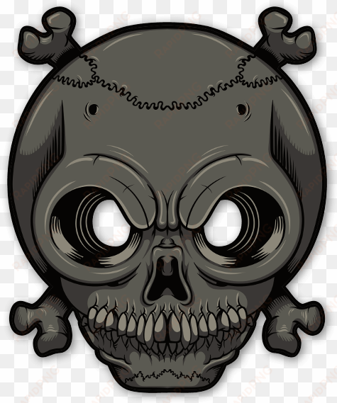 glowing eyes - skull sticker - eye