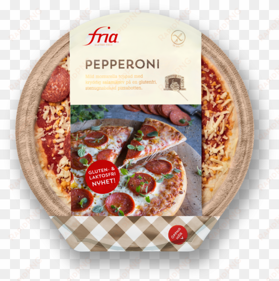 Gluten-free Pepperoni Pizza - Fria transparent png image