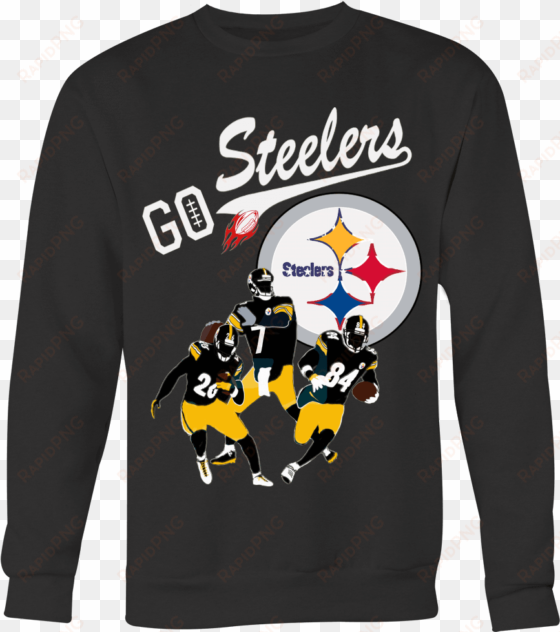 "go steelers" pittsburgh steelers crewneck sweatshirt - shirt