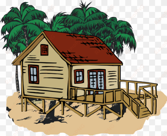 go to image - beach house clipart
