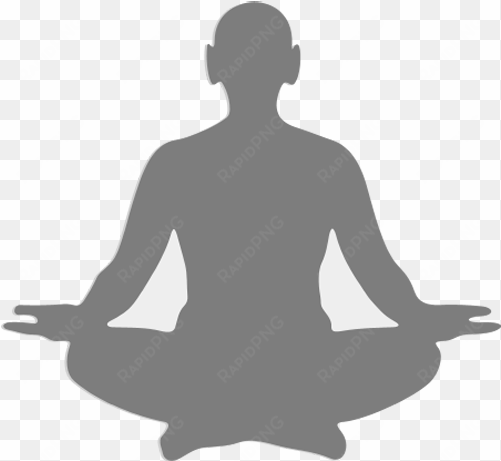 go to image - white yoga silhouette