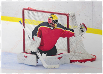 goalie catches the puck poster • pixers® • we live - hockey spirit custom mod frame - red/white/blue - one