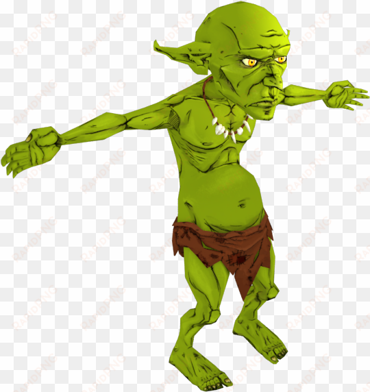 goblin character texturing - goblin cartoon character