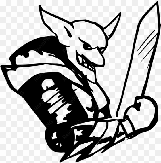 goblin drawing line art fantasy monster - goblin vector black and white