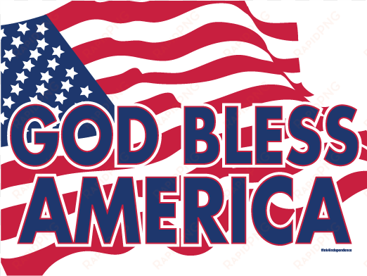 god bless america - flag of the united states