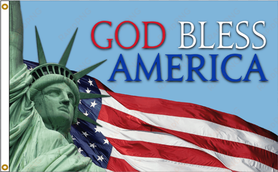 god bless america flag - statue of liberty