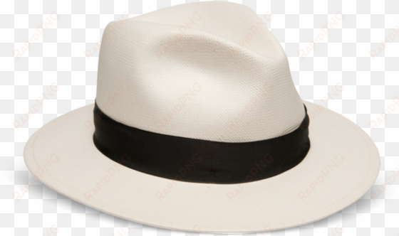 god father straw fedora hat - white fedora transparent