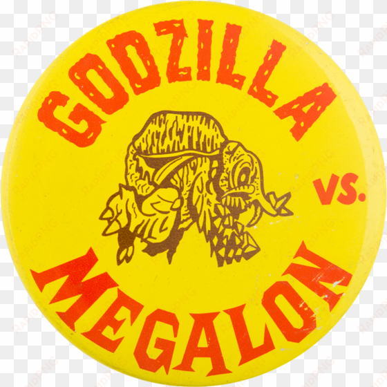 godzilla vs megalon entertainment button museum - vintage godzilla vs. megalon pinback button