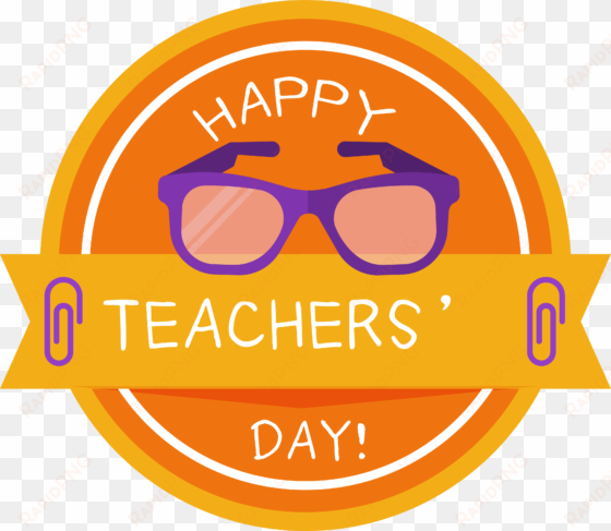 goggles clipart teacher - teachers day logo png