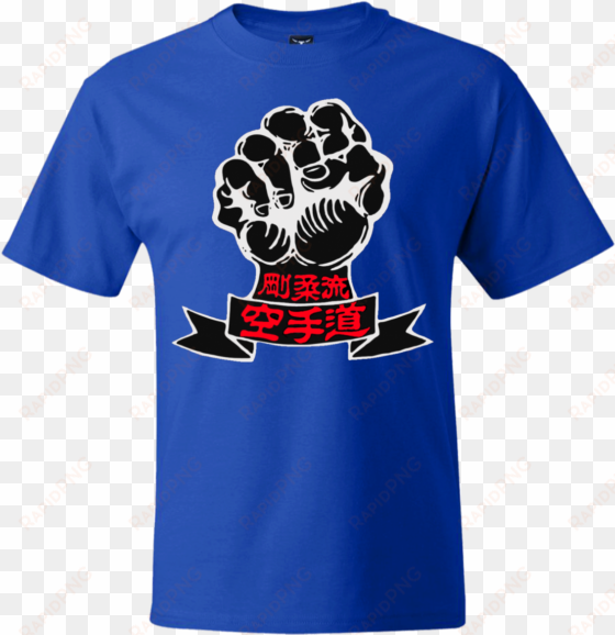goju ryu fist black & red t-shirt - legend of zelda triforce with goddess symbols mens