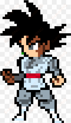 goku black - pixel art dragon ball black goku