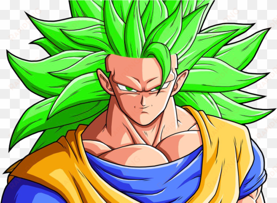 goku clipart ssj god - goku super saiyan god green