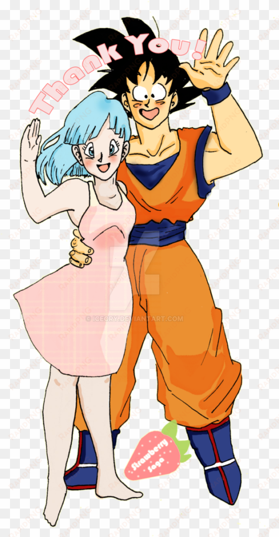 goku confused on who chichi is png - goku y bulma love