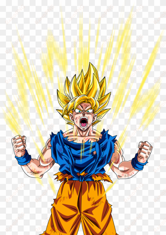 goku transparent super saiyan - goku super sayayin png