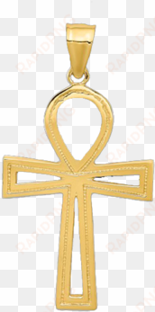 gold ankh cross pendant - pendentif croix Égyptienne