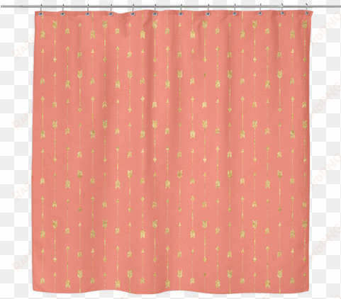 gold arrow pattern shower curtain - polka dot