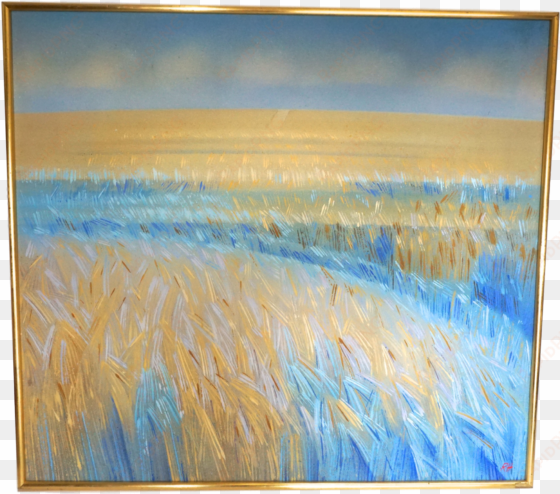 "gold barley" oil on canvas by robert hurdle - drawing