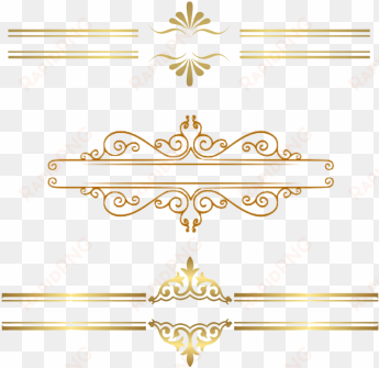 gold border clipart png, lace, gold lace, pattern png - vector graphics