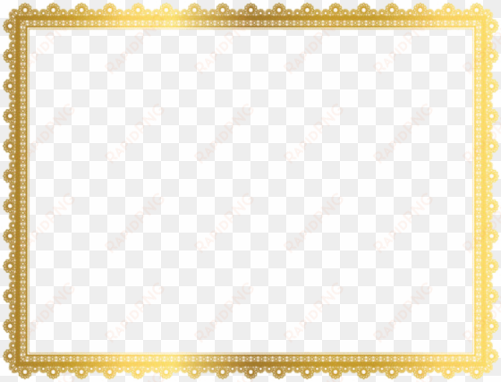 gold border frame png - certificate background design in gold hd