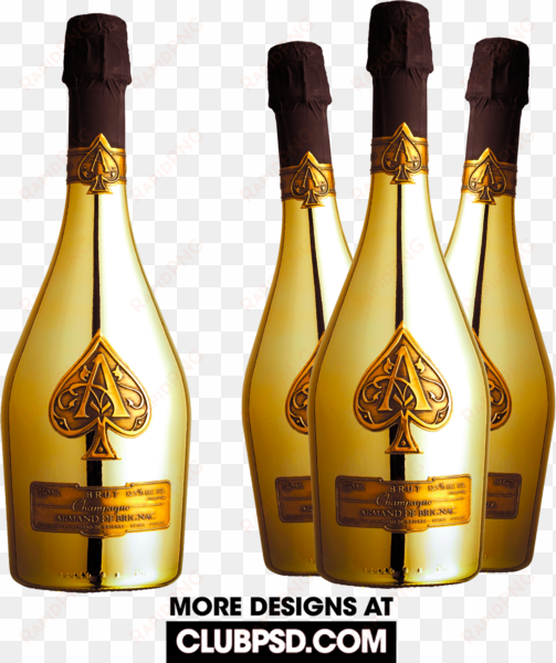 gold bottle png - emu gold armand de brignac brut gold, champagne (vintage