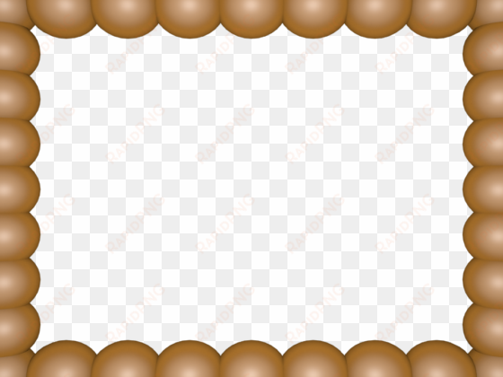 gold bubbly pearls rectangular powerpoint border - cells are the last link in a great chain that forms