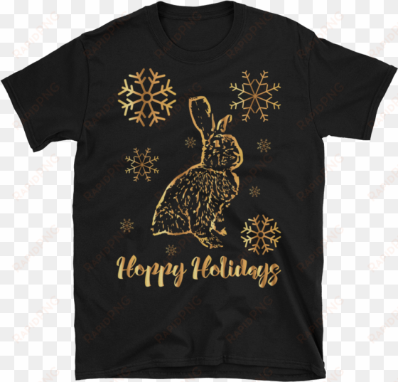 gold bunny rabbit snowflakes - mudhoney t shirt