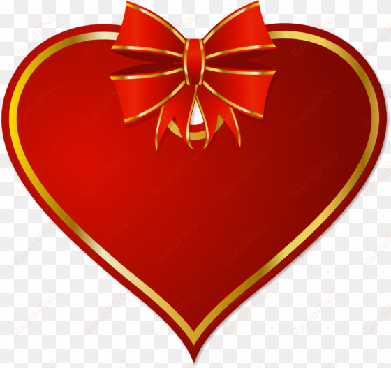 gold christmas bow png hearts red heart with clipart - teth