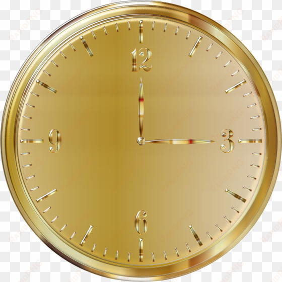 Gold Clock Png Clip Art Royalty Free Library - Gold Clock Transparent transparent png image