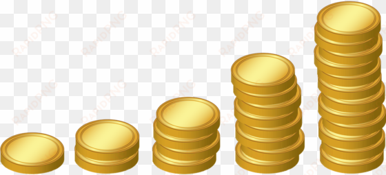 gold coin clip art - stacks of coins clip art