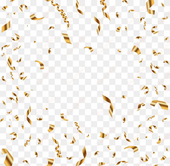 gold confetti png