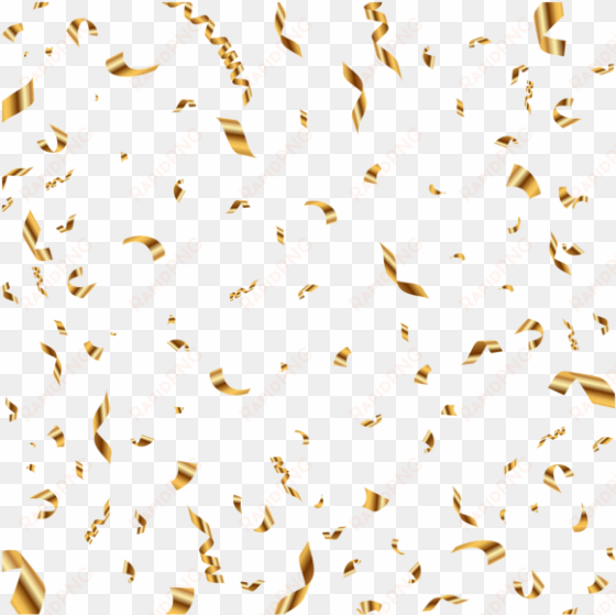 gold confetti transparent clip art image - metallic gold confetti png