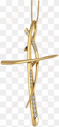 gold cross - pendant