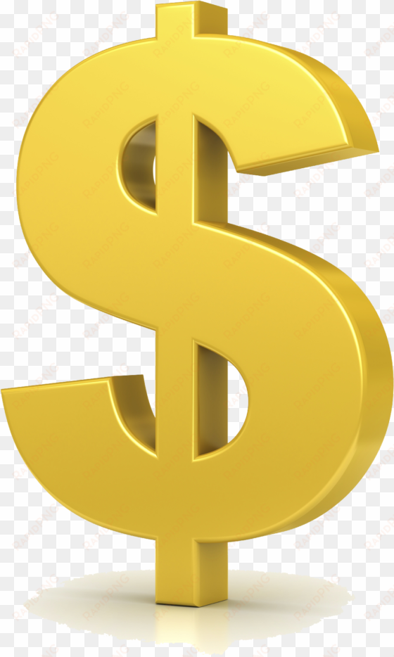 gold dollar png clipart - dollar sign gold png
