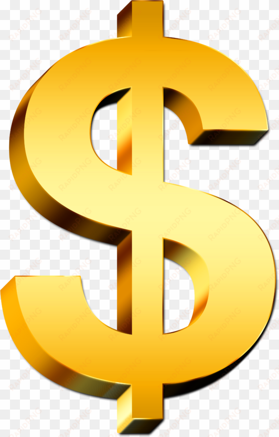 gold dollar sign png