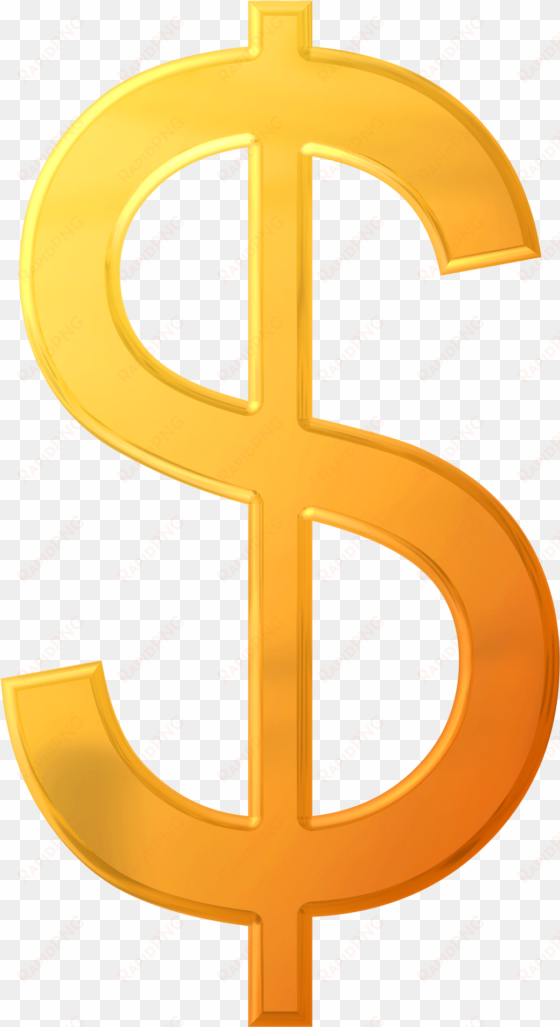 gold dollar sign png